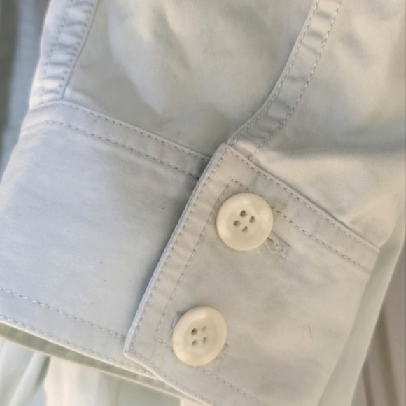 Calvin Klein Soft Green Cotton Fabric jacket style blouse/light jacket Like New! - Picture 5 of 7